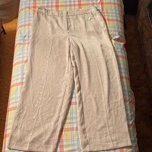 ALFANI New w/tags size 12P Beige Textured Pants